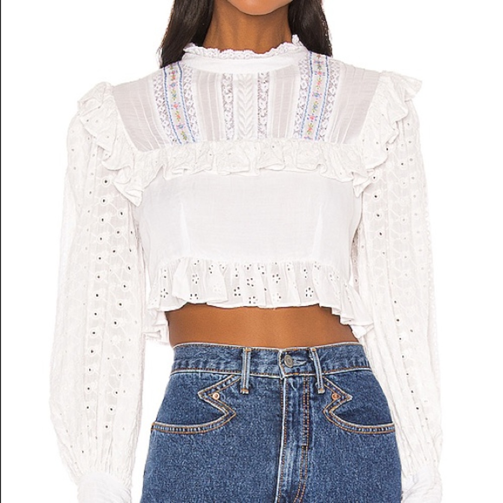 Doreen crop top loveshackfancy